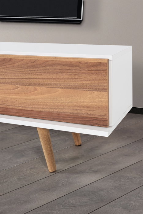 Hanah Home Ela 3630 Soporte para TV Blanco y nogal Hanah Home Ela 3630 Soporte para TV Blanco y nogal